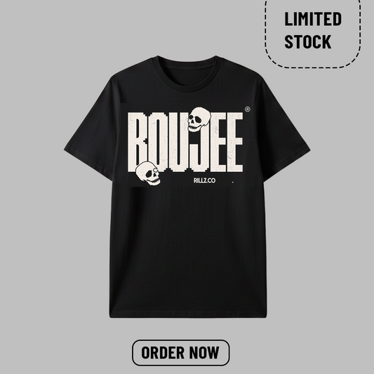 BOUJEE GOTHIC TEE – OBSIDIAN